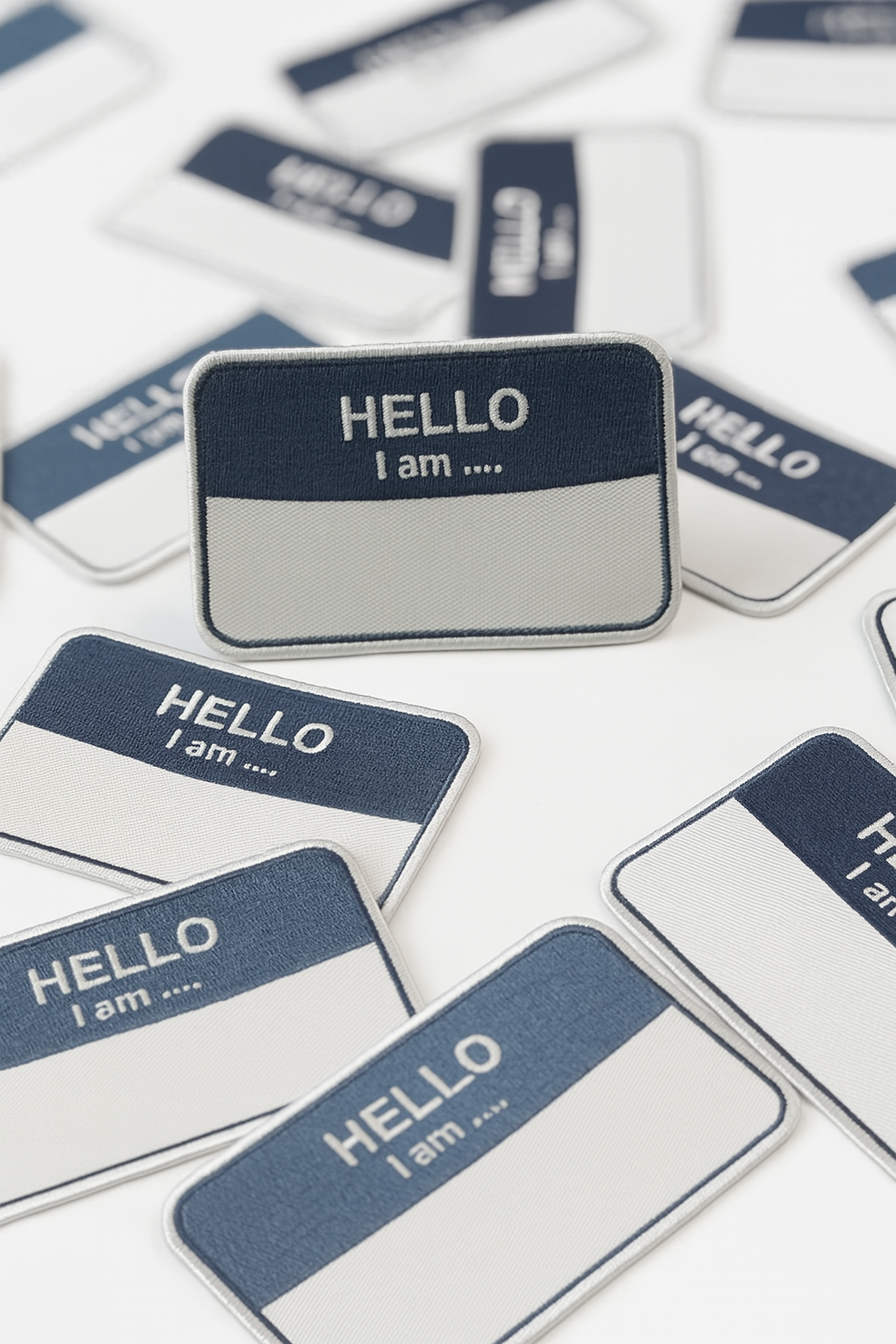 Hello, I Am... Embroidery + Twill Patch