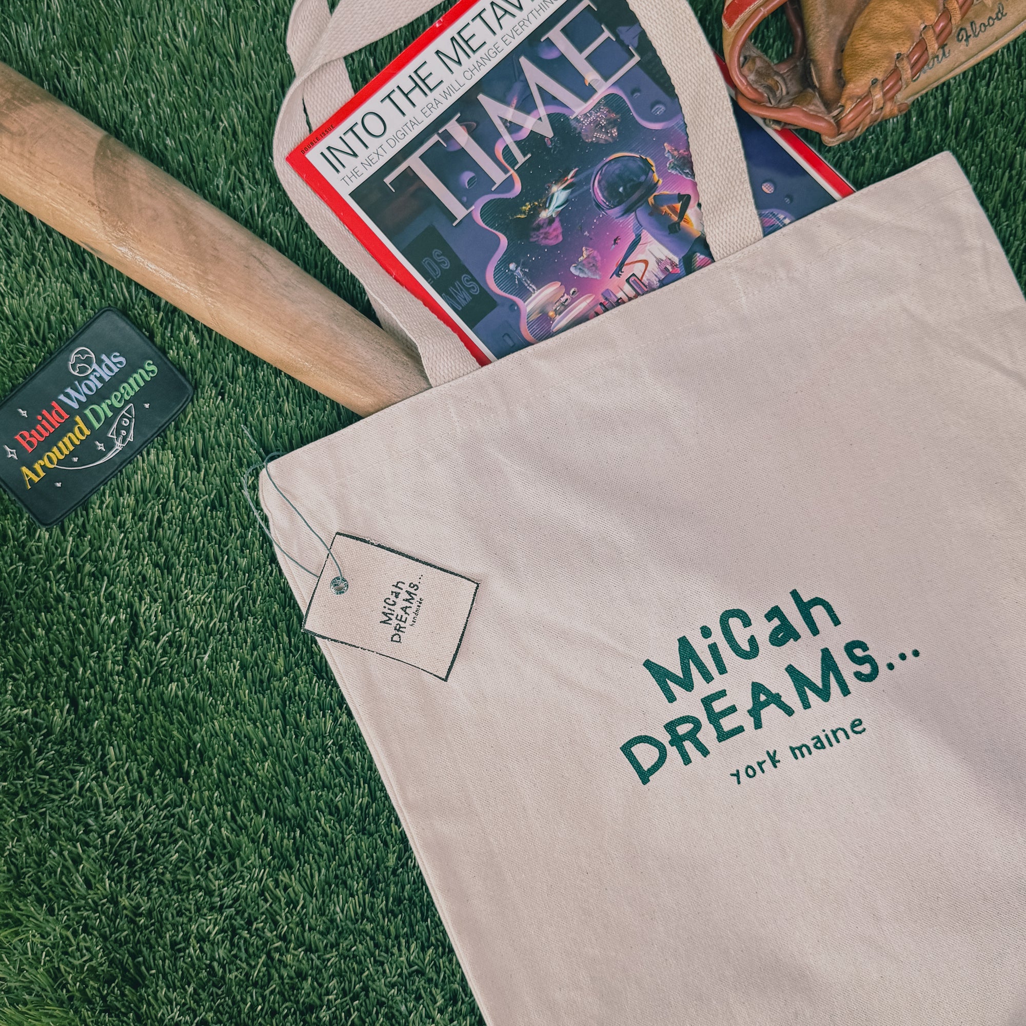 Micah Dreams... 15" Canvas Tote Bag