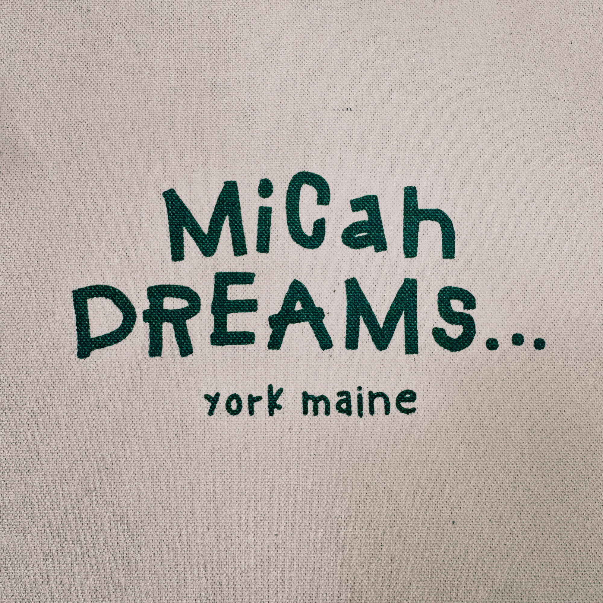 Micah Dreams... 15" Canvas Tote Bag