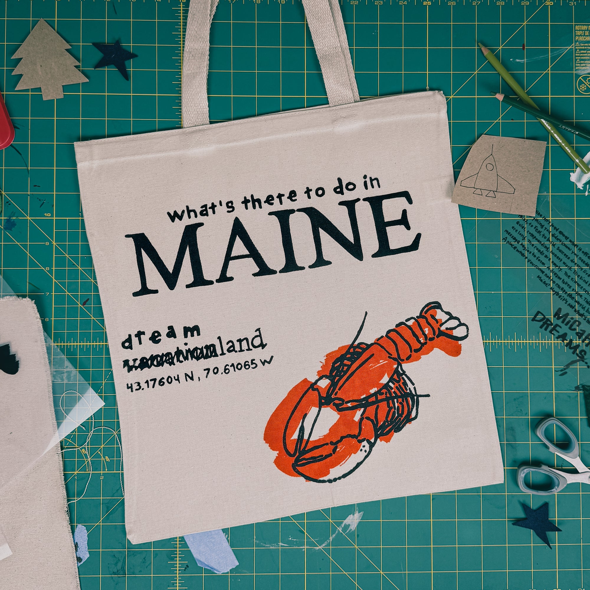 Maine? 15" Canvas Tote Bag